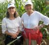 image of Sarah Hake and her mother in a corn field